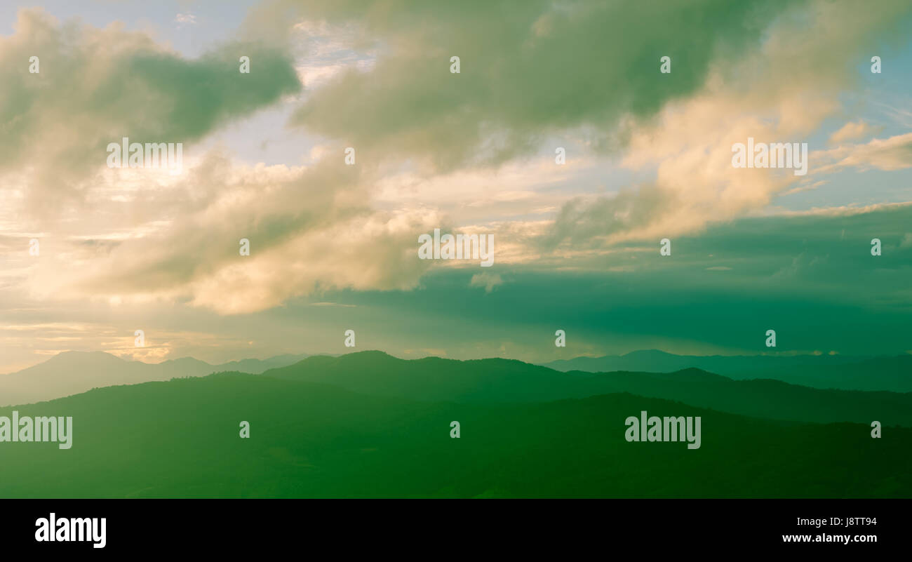 Beautiful mountains landscape and cloud blue sky Stock Photo - Alamy