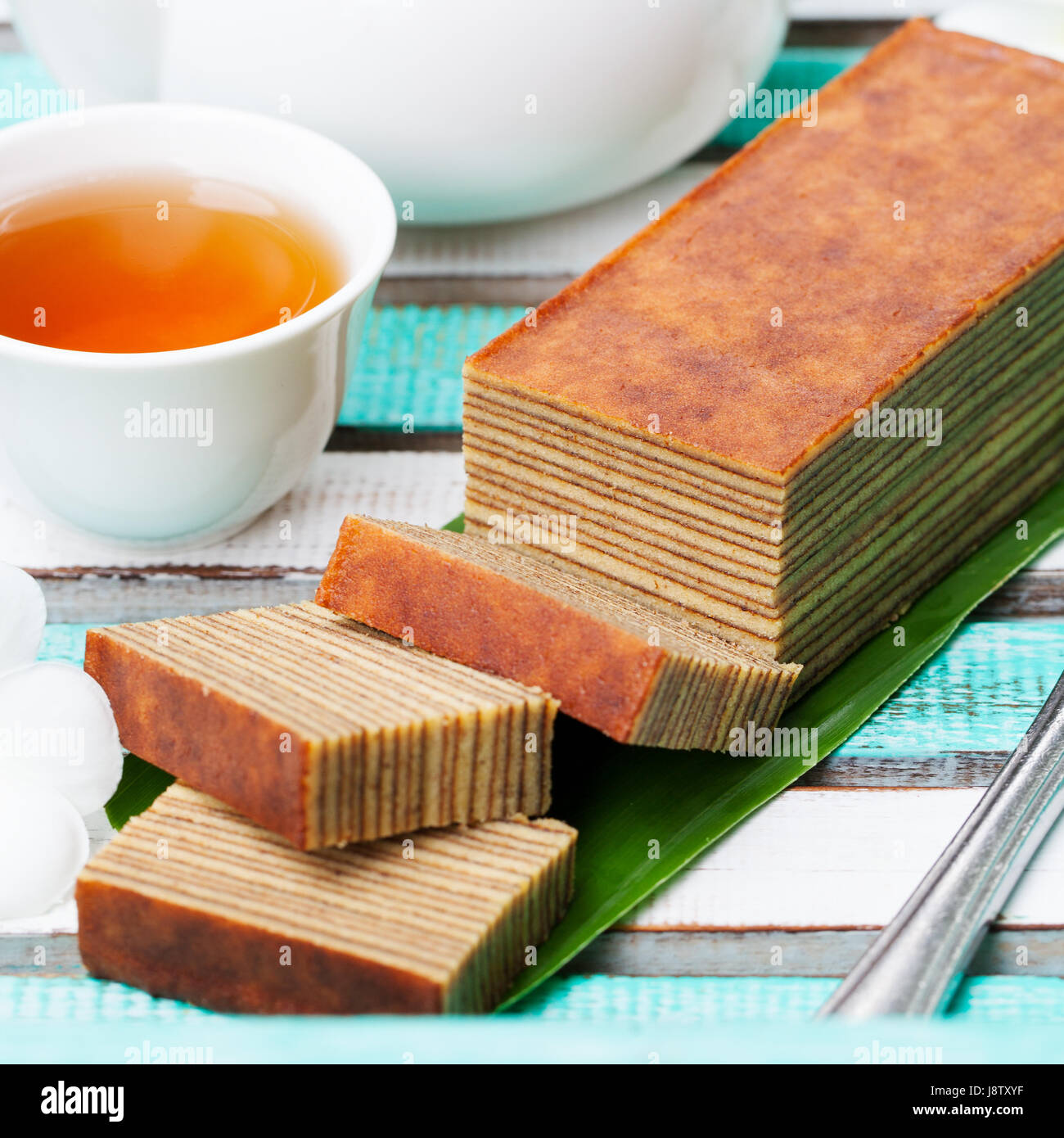 Traditional Indonesian sweet Lapis layer cake Stock Photo Alamy