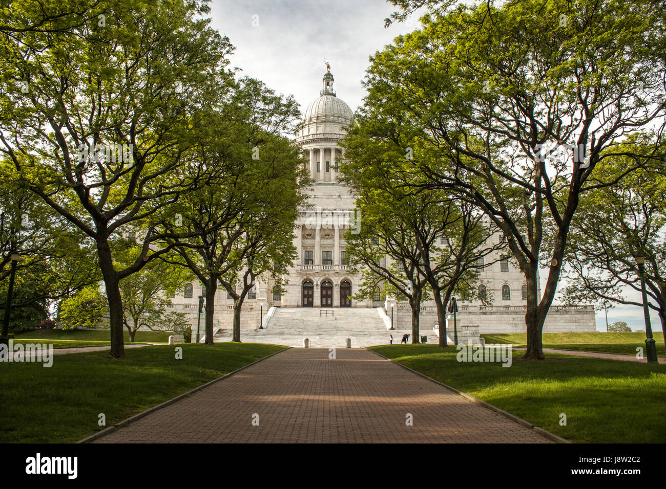 Jrhode Building A front view of the Rhode Island State Building, with Brick Walkway ...