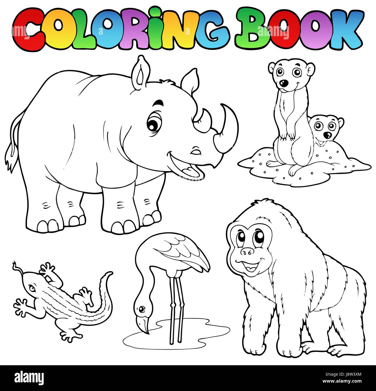 colour, garden, zoo, paint, painted, colouring, zoological, book, laugh