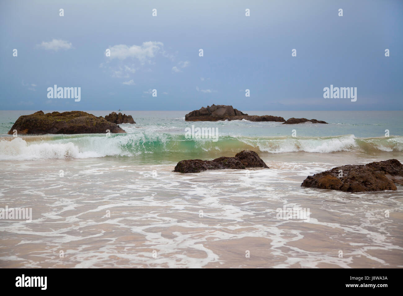 rock, salt water, sea, ocean, water, tropics, isle, island, blue, shine