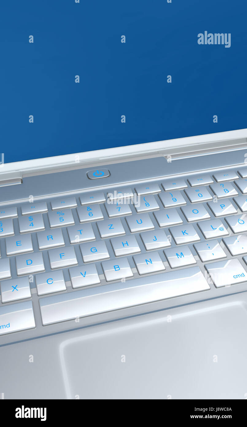 blue, laptop, notebook, computers, computer, silver, business dealings ...