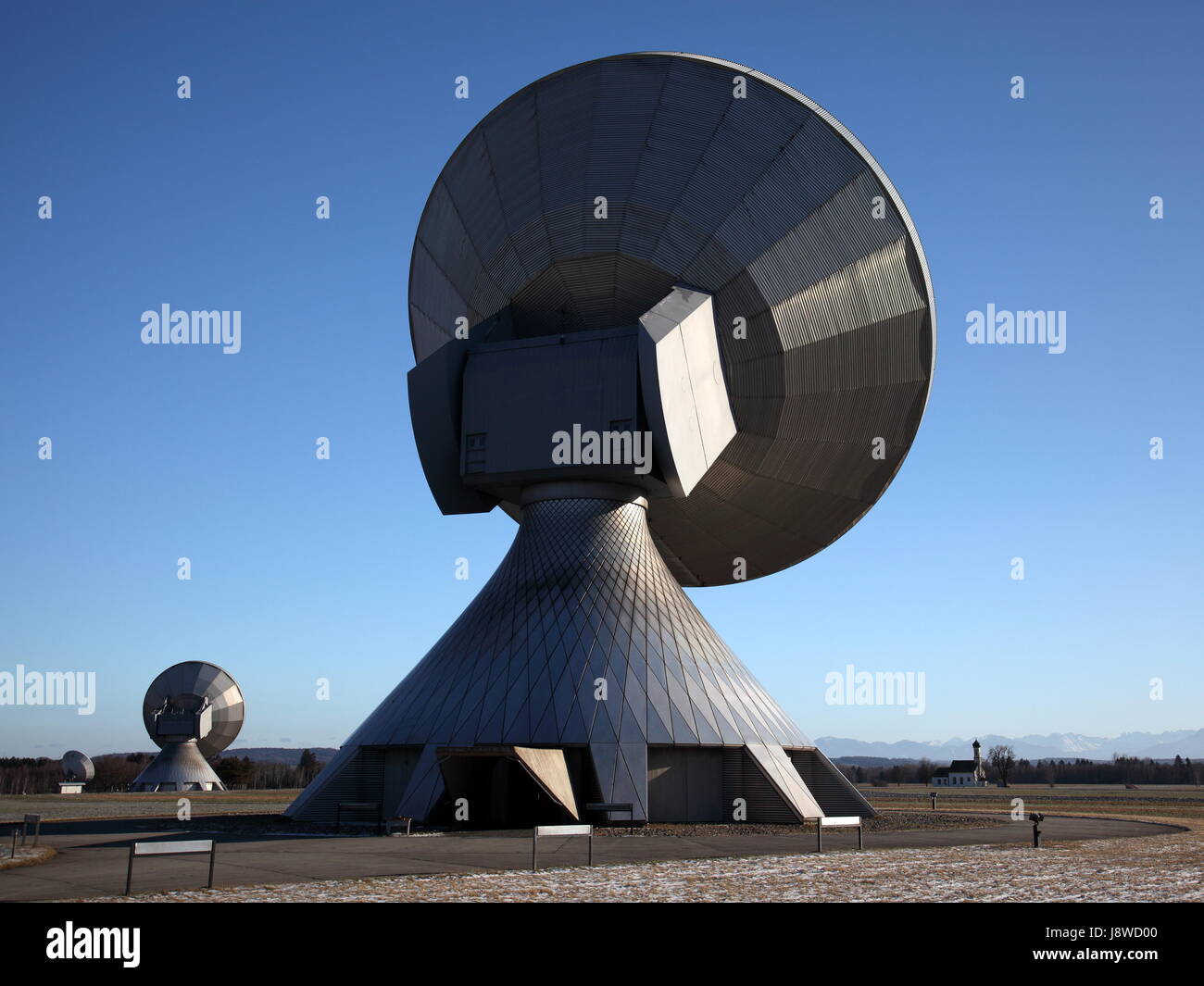 satellite dishes Stock Photo