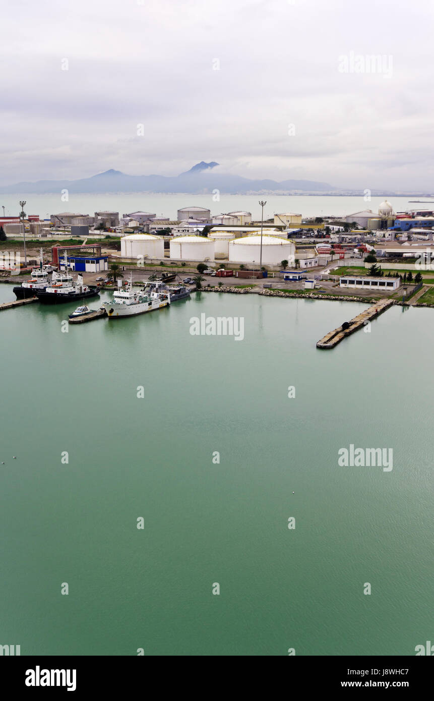 the port of tunis Stock Photo