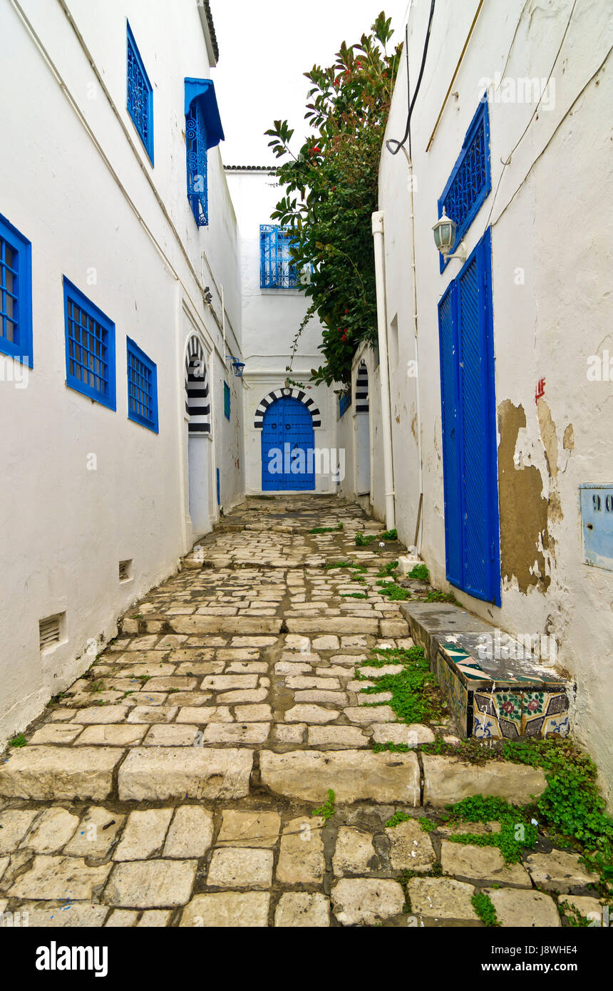 Tunisia sidi bou rooftop sun hi-res stock photography and images - Alamy