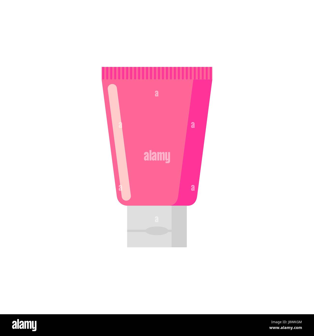 Cream tube isolated. tuba Cosmetics on white background Stock Vector ...