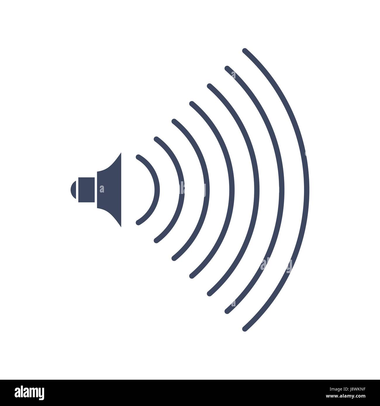 Volume music sign audio icon. Symbol for sound level Stock Vector