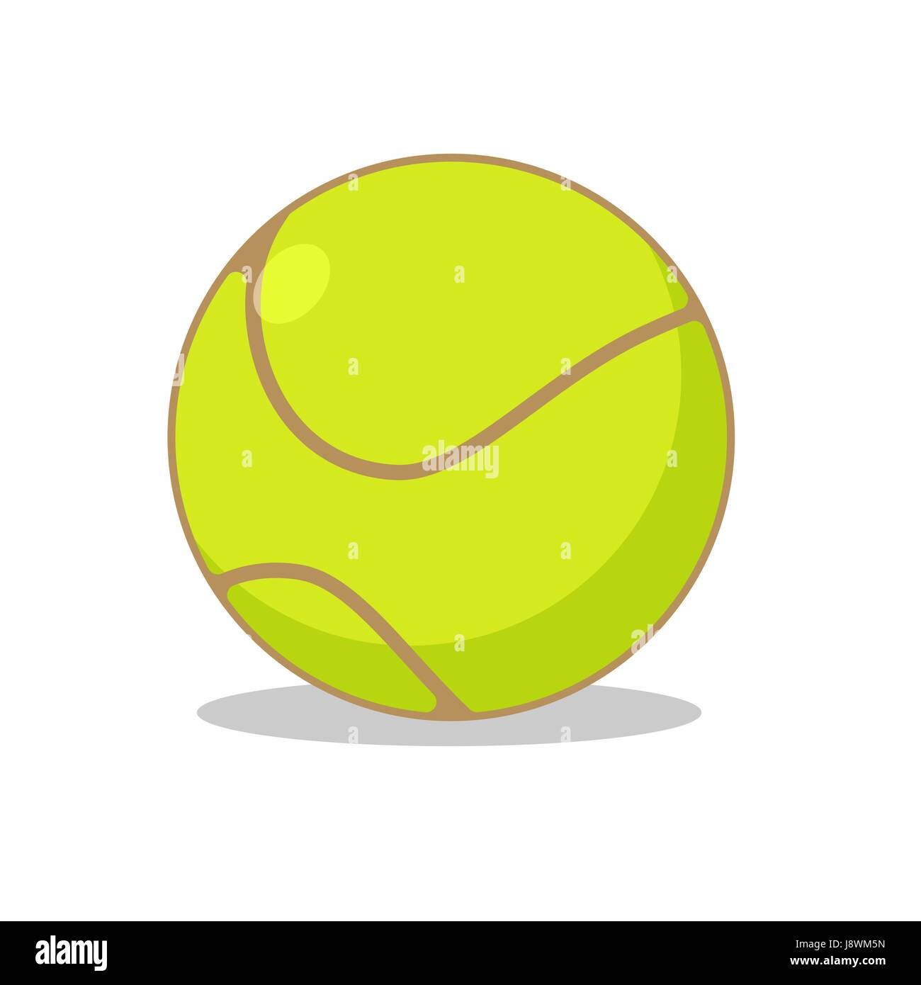 Tennis ball isolated. Sports accessories for tennis. Scope for sports