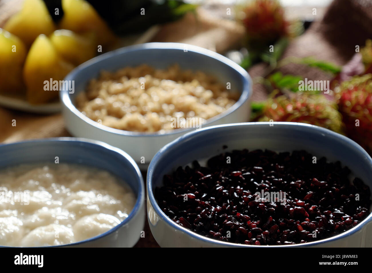 Vietnamese traditional food, com ruou or fermented glutinous rice for ...