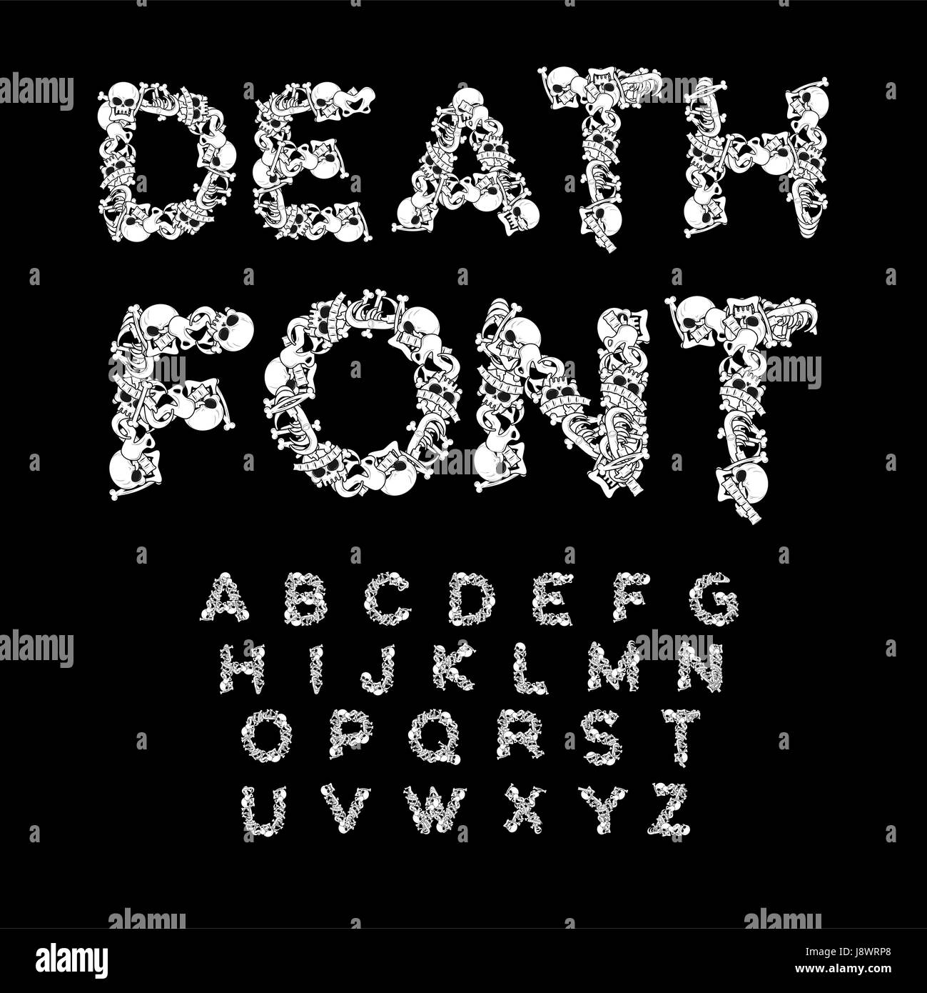 Death Font Bones ABC Skeleton Alphabet Letters Anatomy Skull And death-font-bones-abc-skeleton-alphabet-letters-anatomy-skull-and