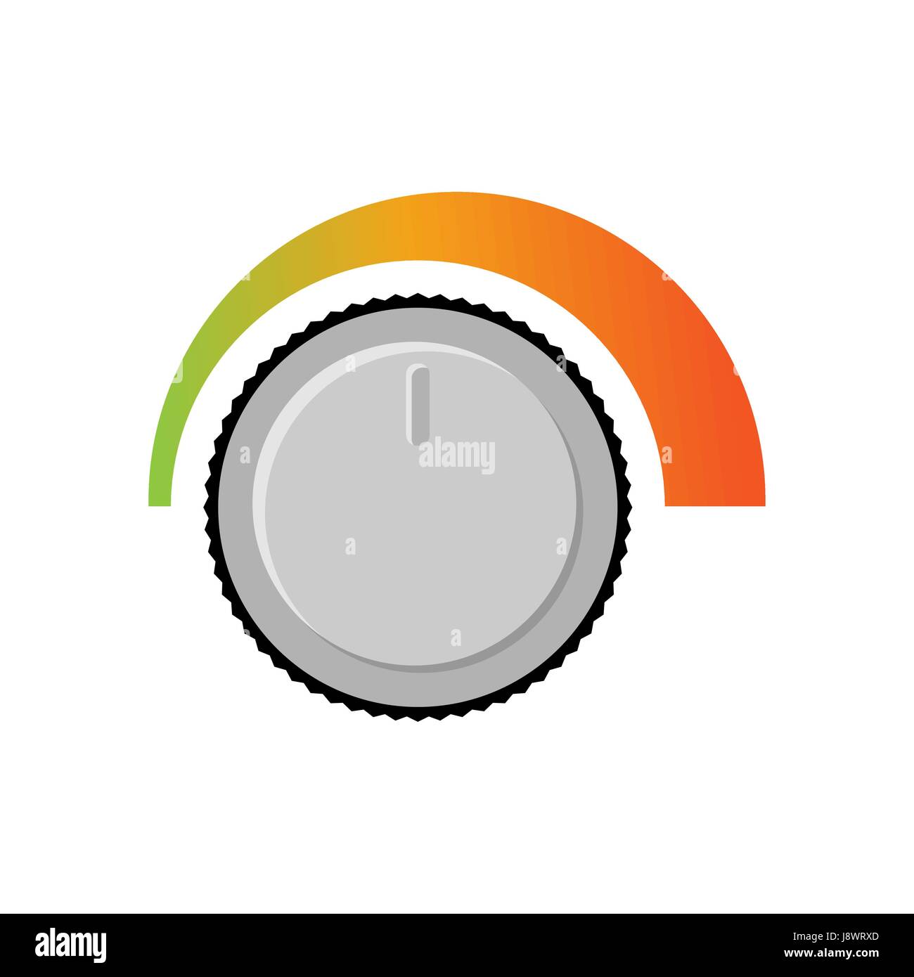 Adjusting volume. Sound level. Changing  loudness level of audio Stock Vector