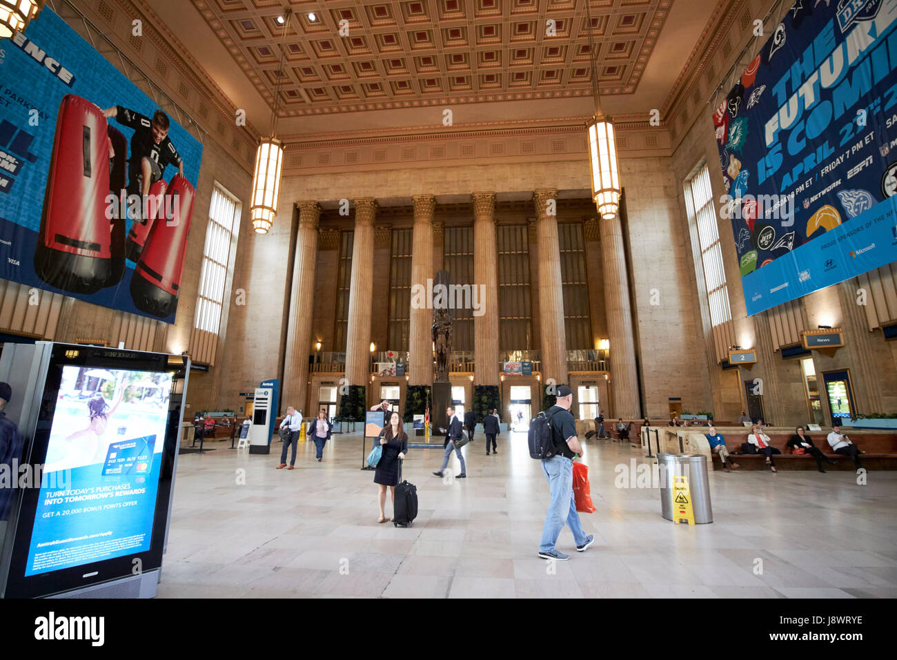 Interior 30th street station philadelphia hi-res stock photography and 