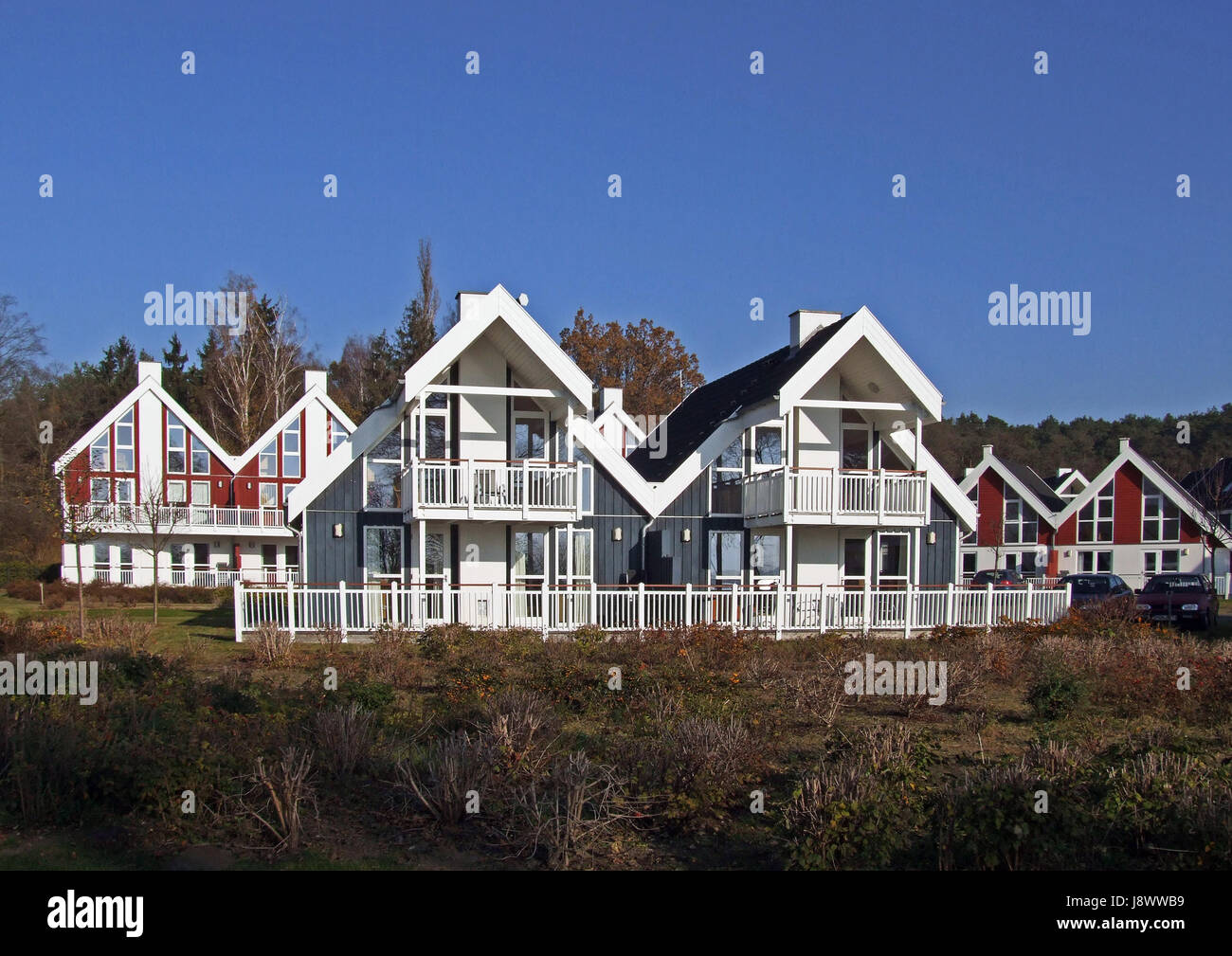 houses, sweden, framehouse, terrace house, to reside, abode, abide, colonize, Stock Photo