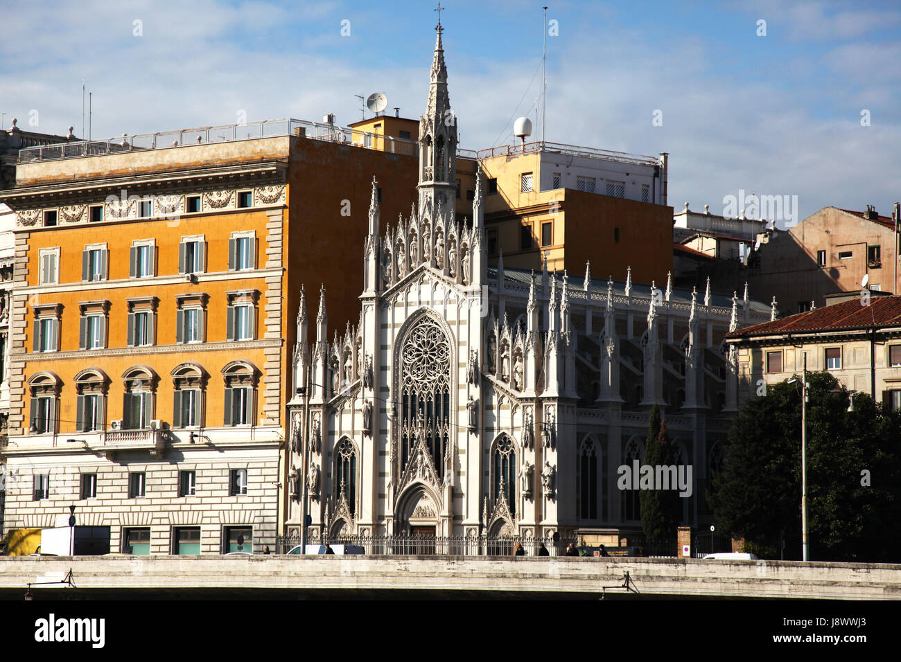 church, Rome, roma, cathedral, blank, european, caucasian, marble, facade, Stock Photo