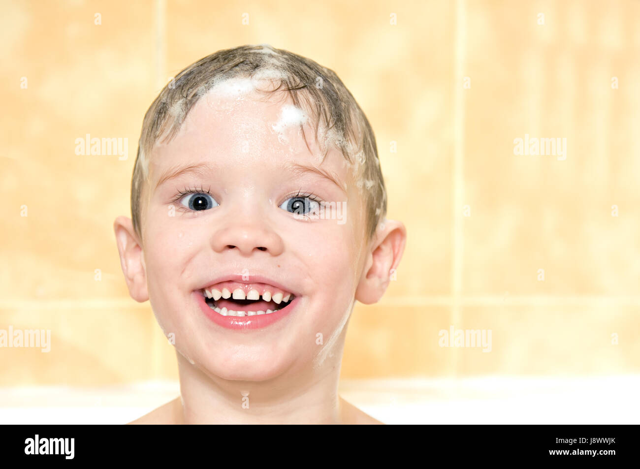 foam, drop, shower, splash, boy, lad, male youngster, bathroom, child,  douche Stock Photo - Alamy