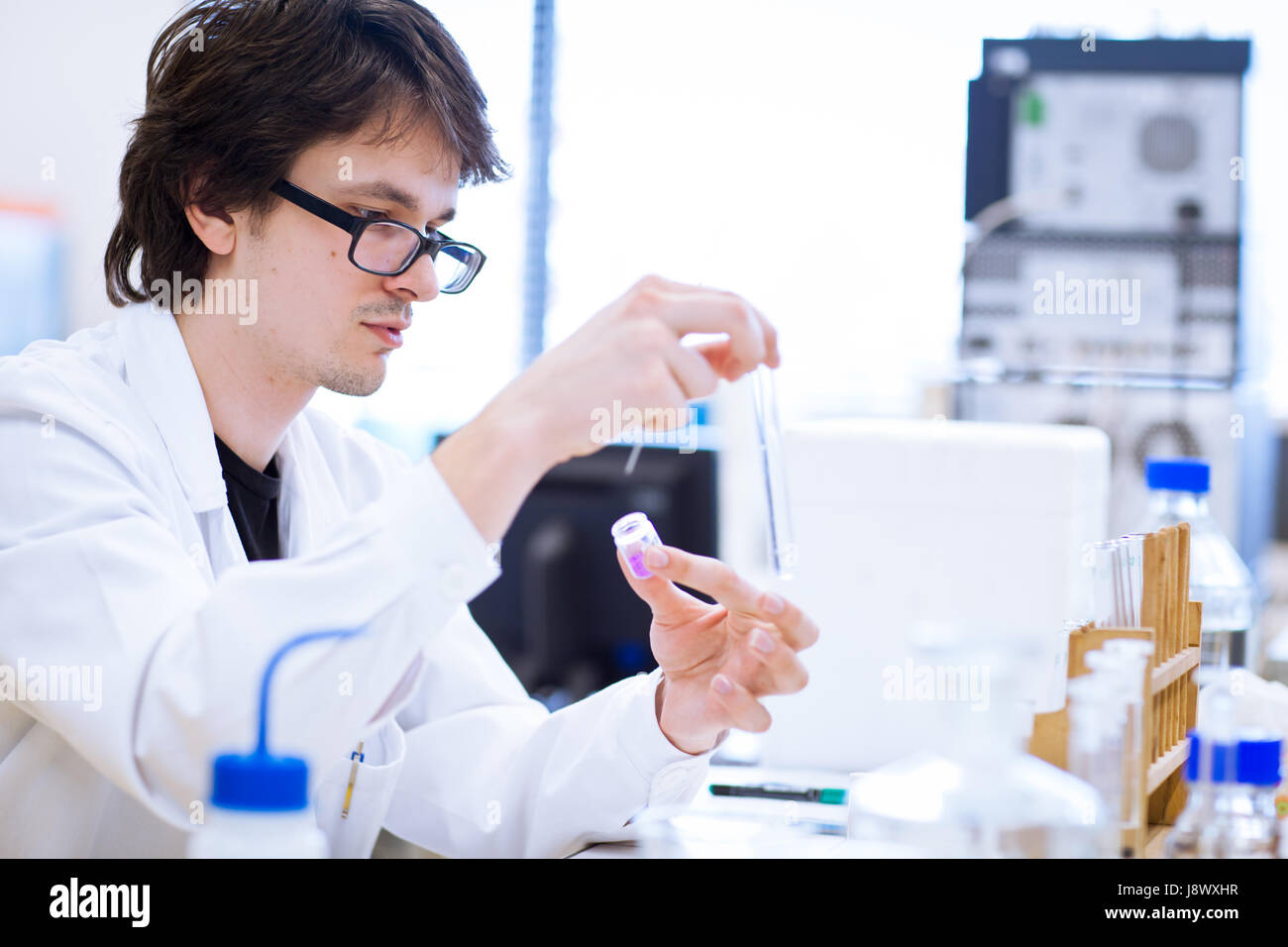 experiment, science, research, laboratory, chemistry, researcher ...