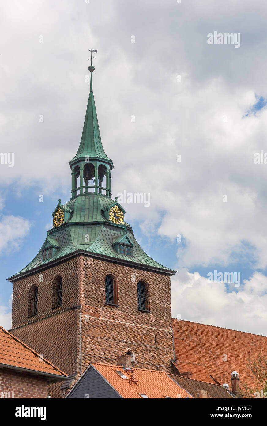 Tower of the Michaelis church of Luneburg, Germany Stock Photo