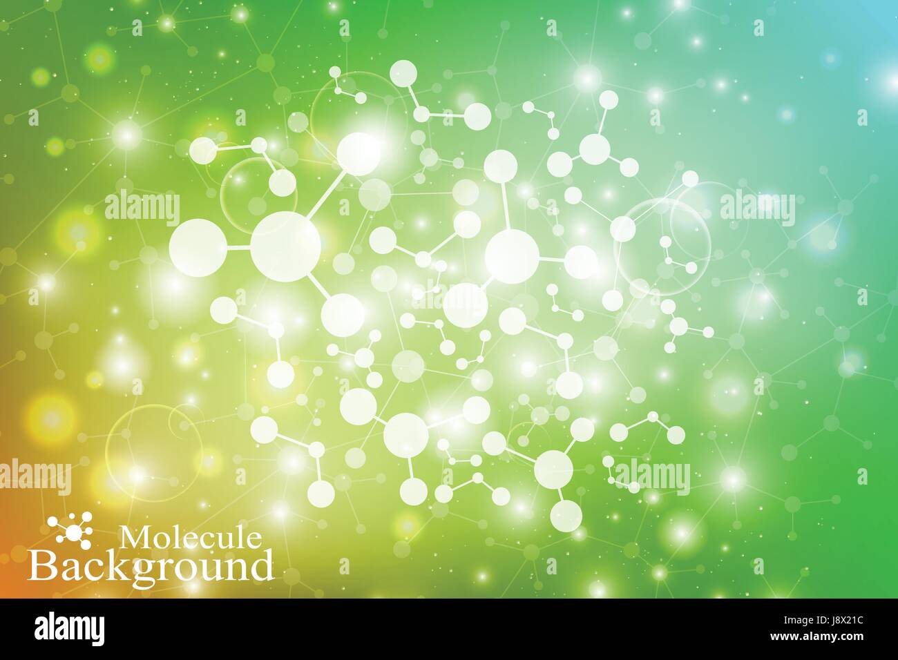 Graphic background molecule and communication. Connected lines with ...