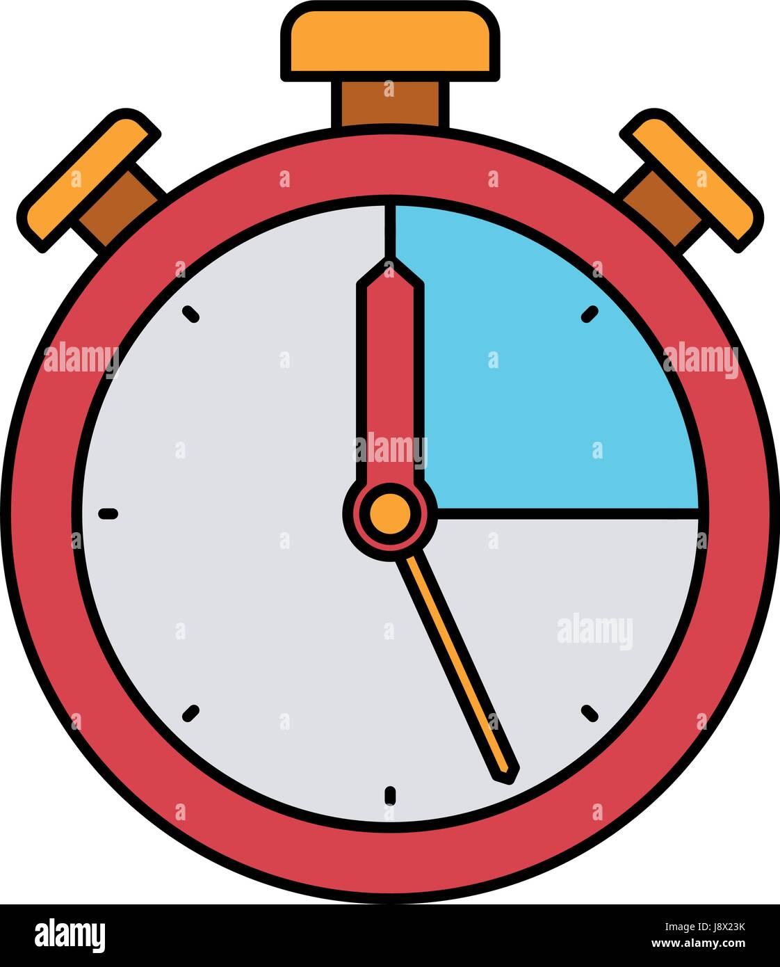 colorful silhouette of stopwatch icon Stock Vector Image & Art - Alamy