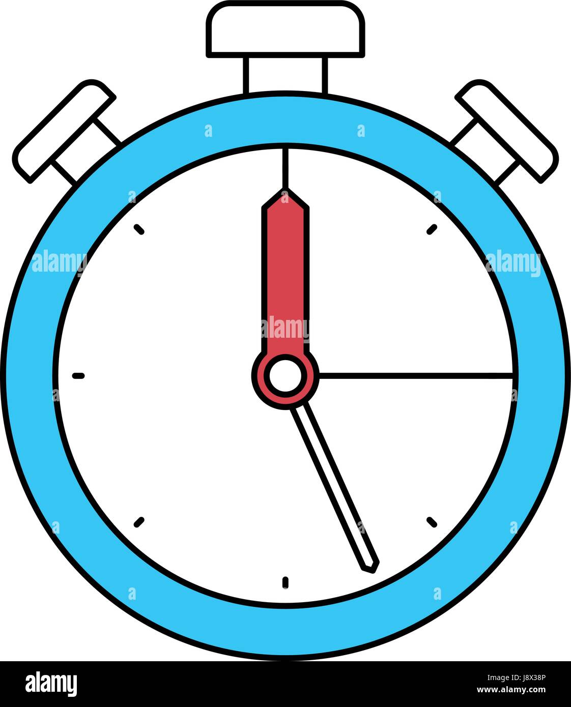 color sectors silhouette of stopwatch icon Stock Vector Image & Art - Alamy