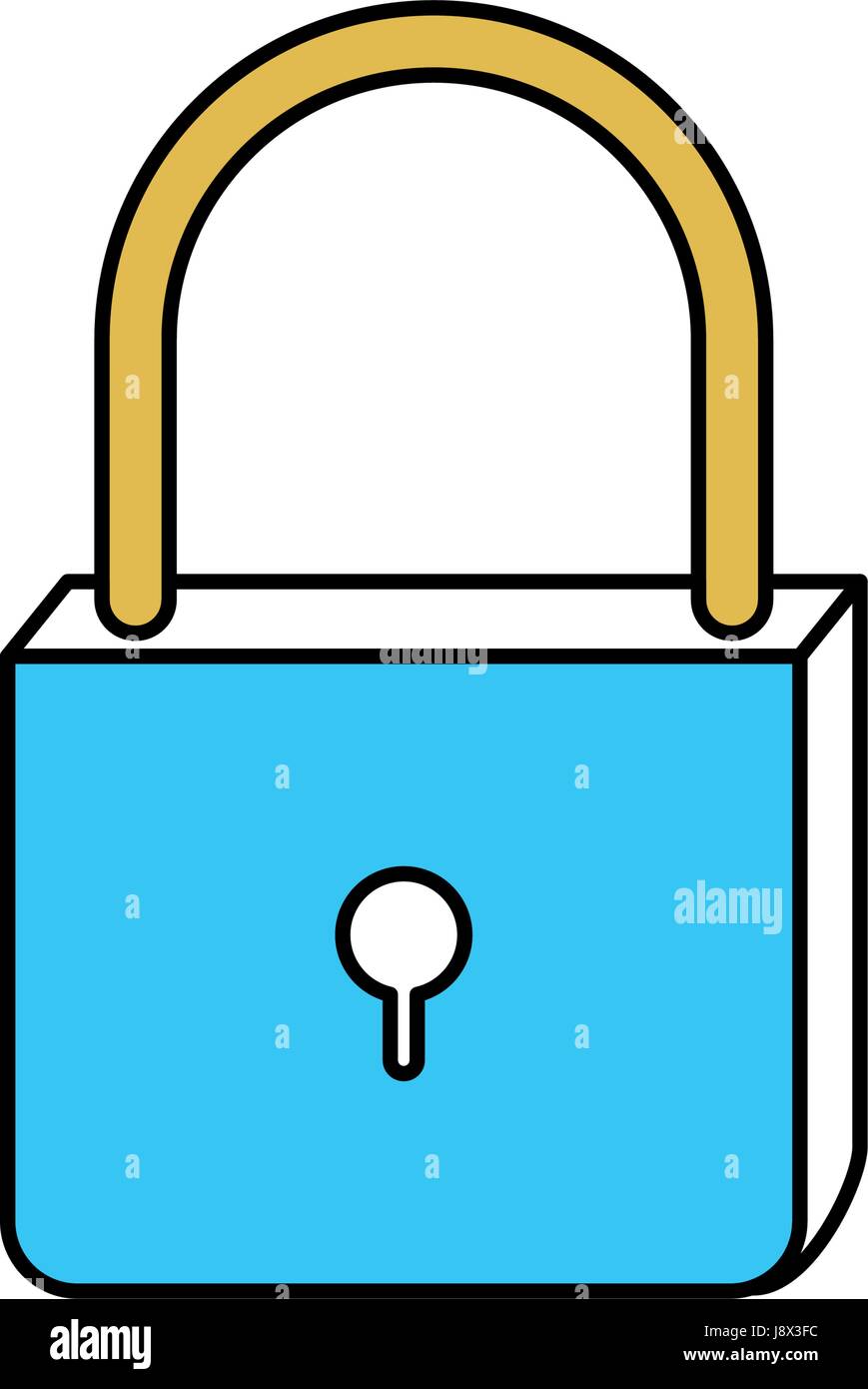 color sectors silhouette of padlock icon Stock Vector Image & Art - Alamy