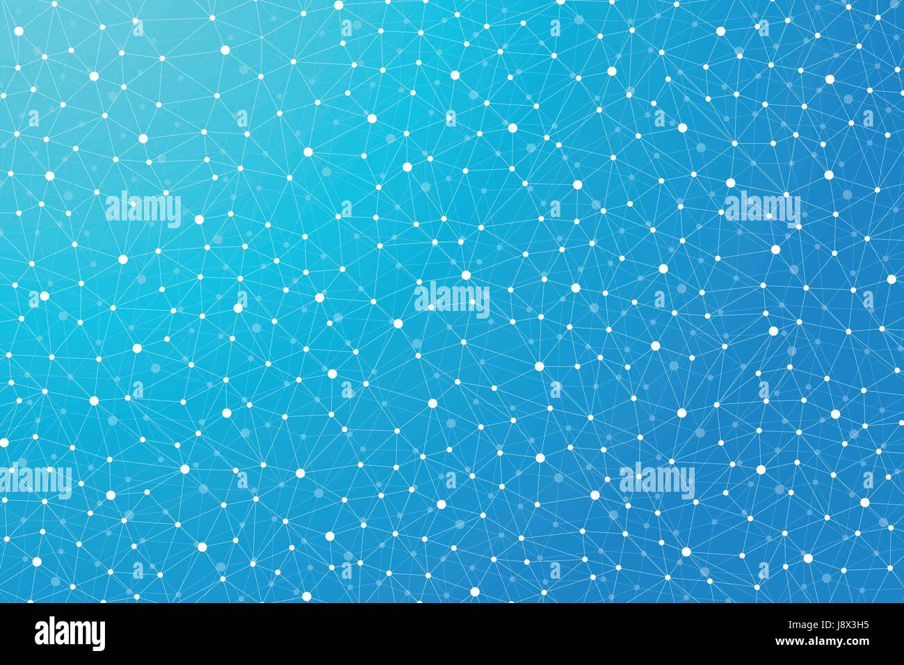 Geometric abstract background with connected line and dots. Vector ...