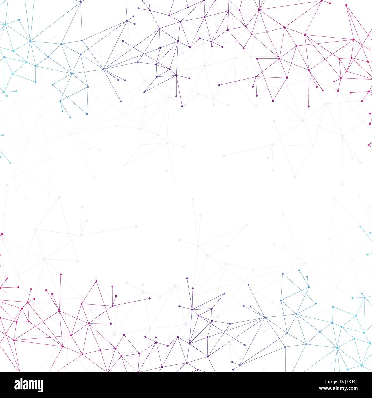 Colorful graphic background molecule and communication. Connection line ...