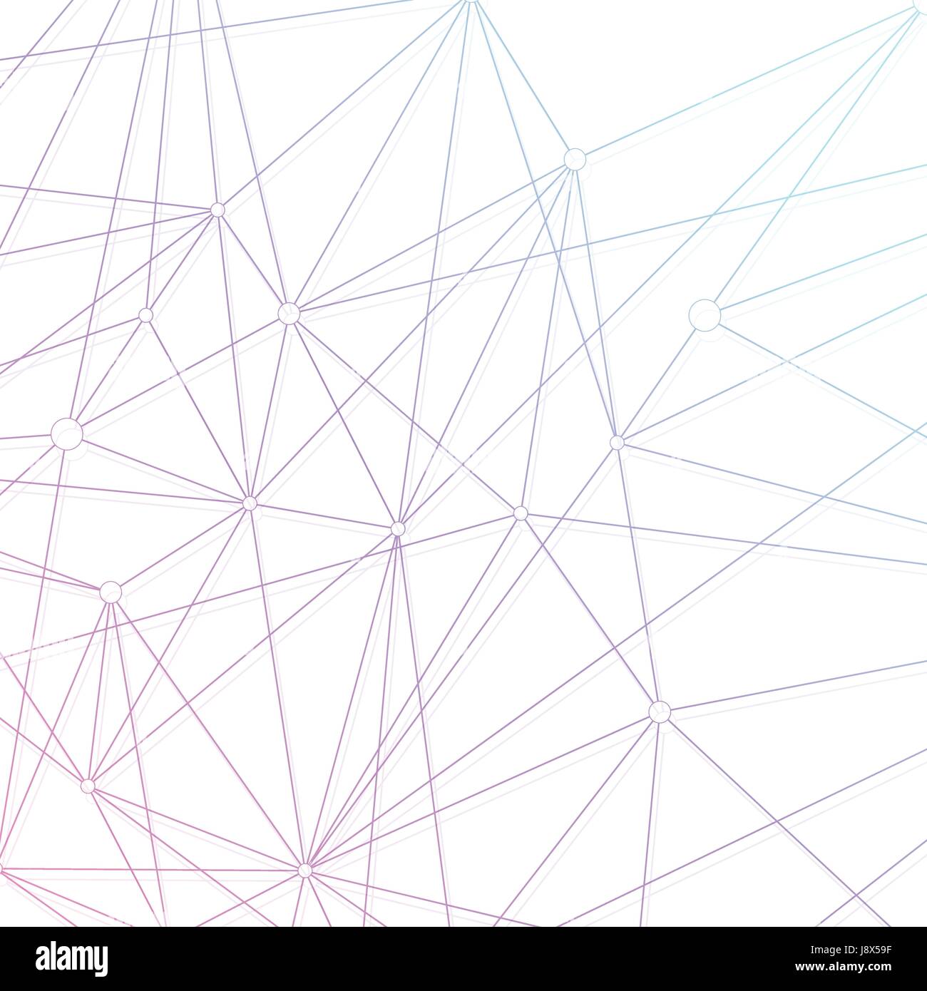 Colorful graphic background molecule and communication. Connection line ...