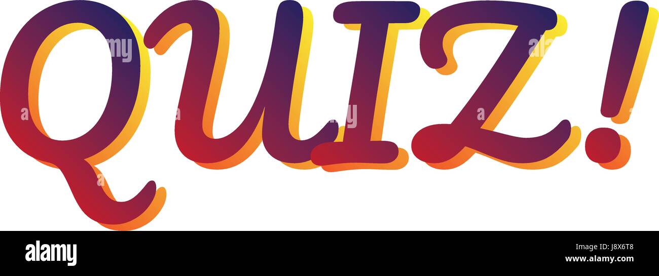 Quiz Vector Banner T Shirt Design Stock Vector Art