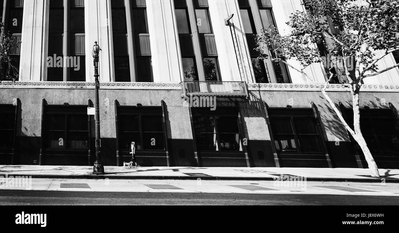Spring street in downtown Los Angeles Stock Photo Alamy