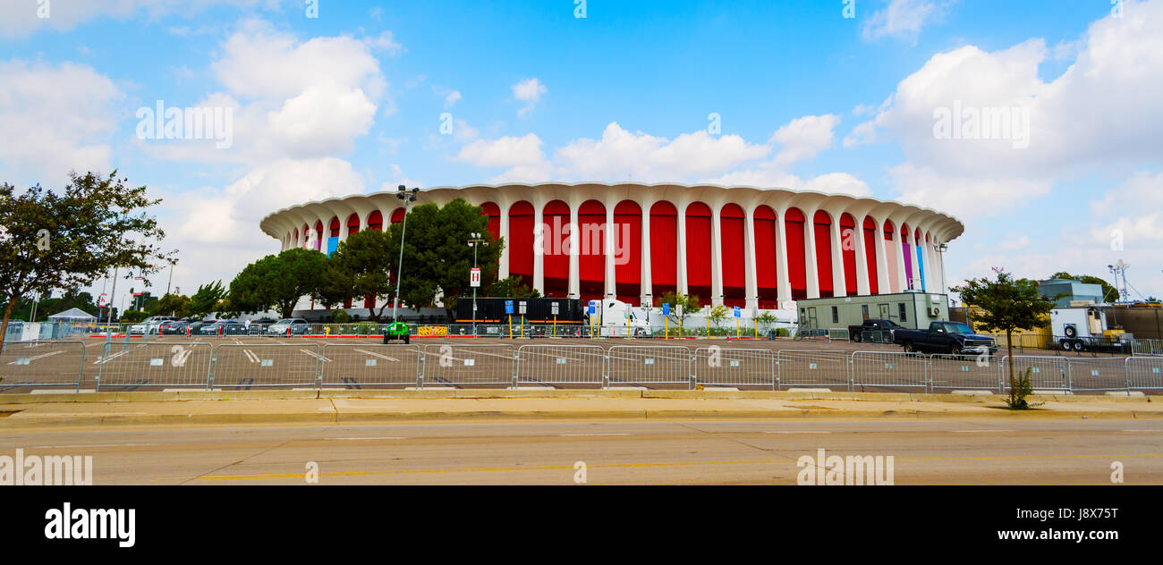 Panoramic view of Great Western Forum in Inglewood, California Stock