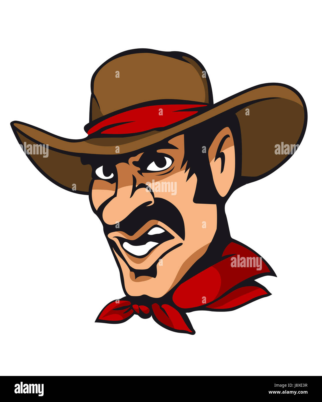 Retro cartoon cowboy hi-res stock photography and images - Alamy