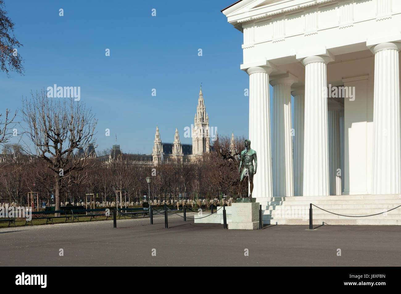 temple, vienna, temple, vienna, austrians, columns, sightseeing