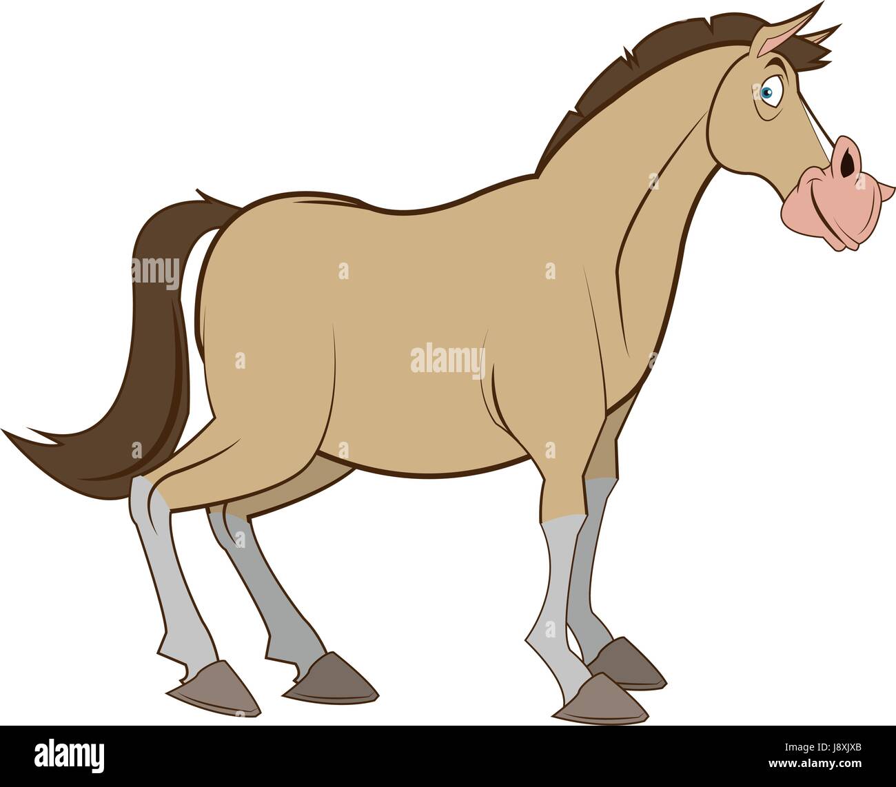 horse domestic animal, farming, agricultural species vector