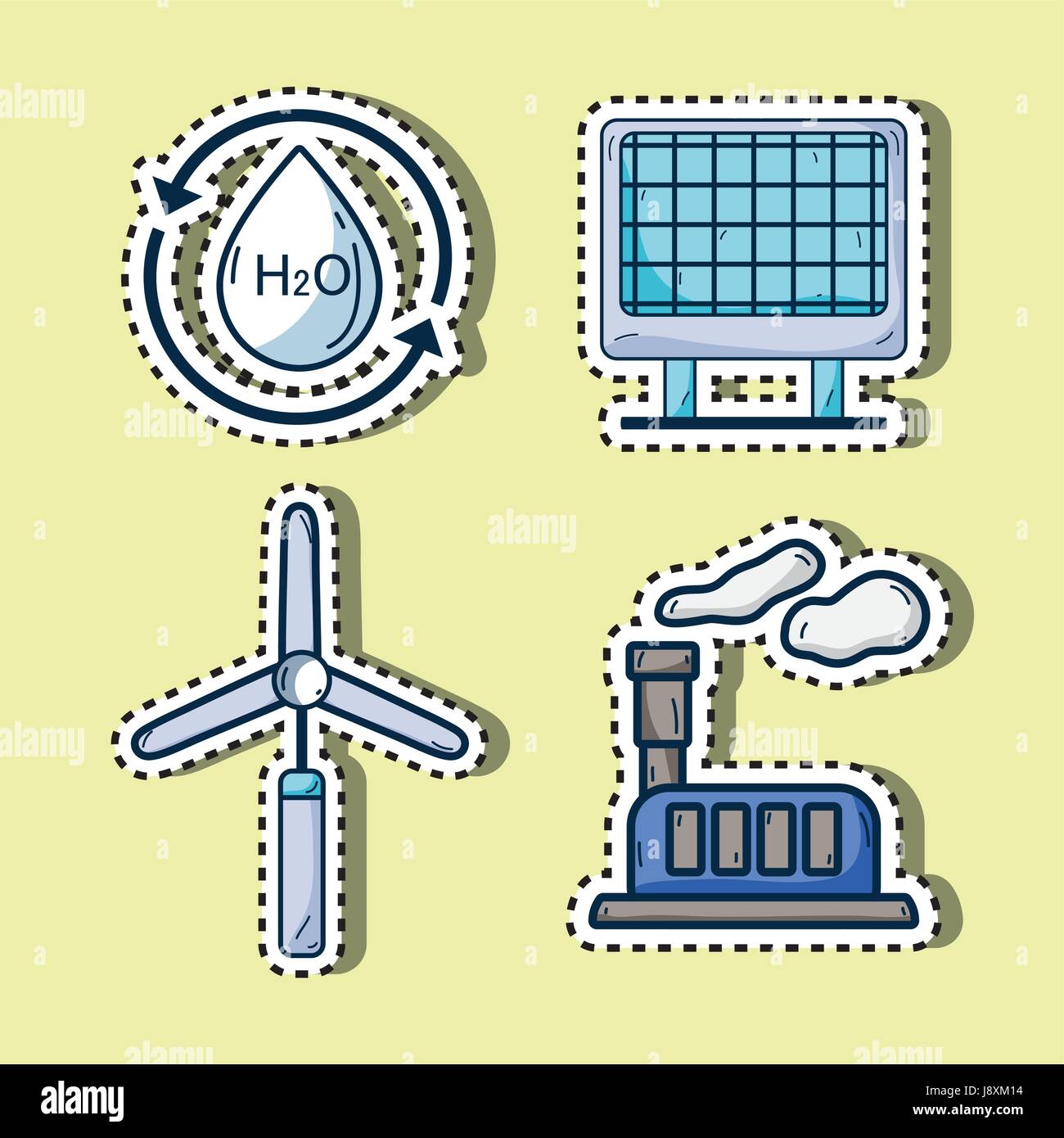 set environment nature care to ecology Stock Vector Image & Art - Alamy