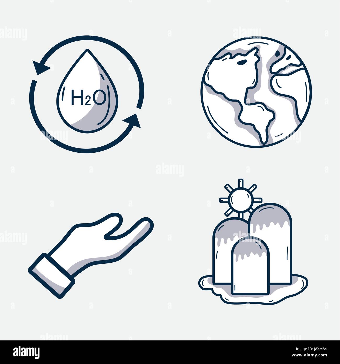 set environment nature care to ecology Stock Vector Image & Art - Alamy