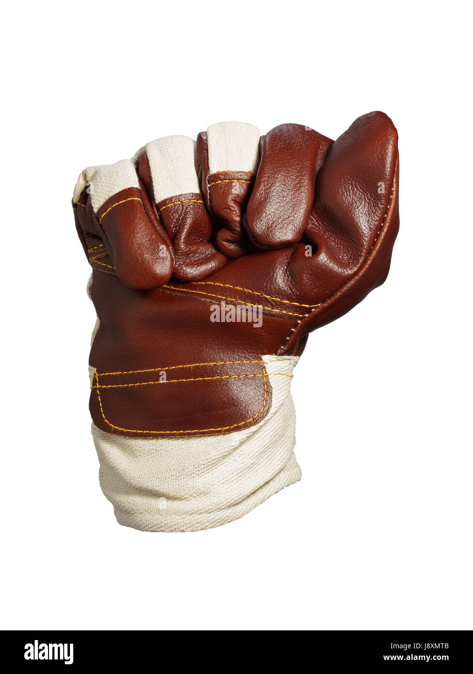 sign, signal, dismissal, leather, fist, glove, threat, crisis, protect, Stock Photo