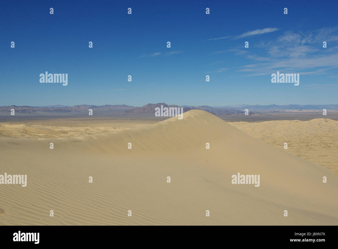 blue, desert, wasteland, dry, dried up, barren, firmament, sky, sands ...