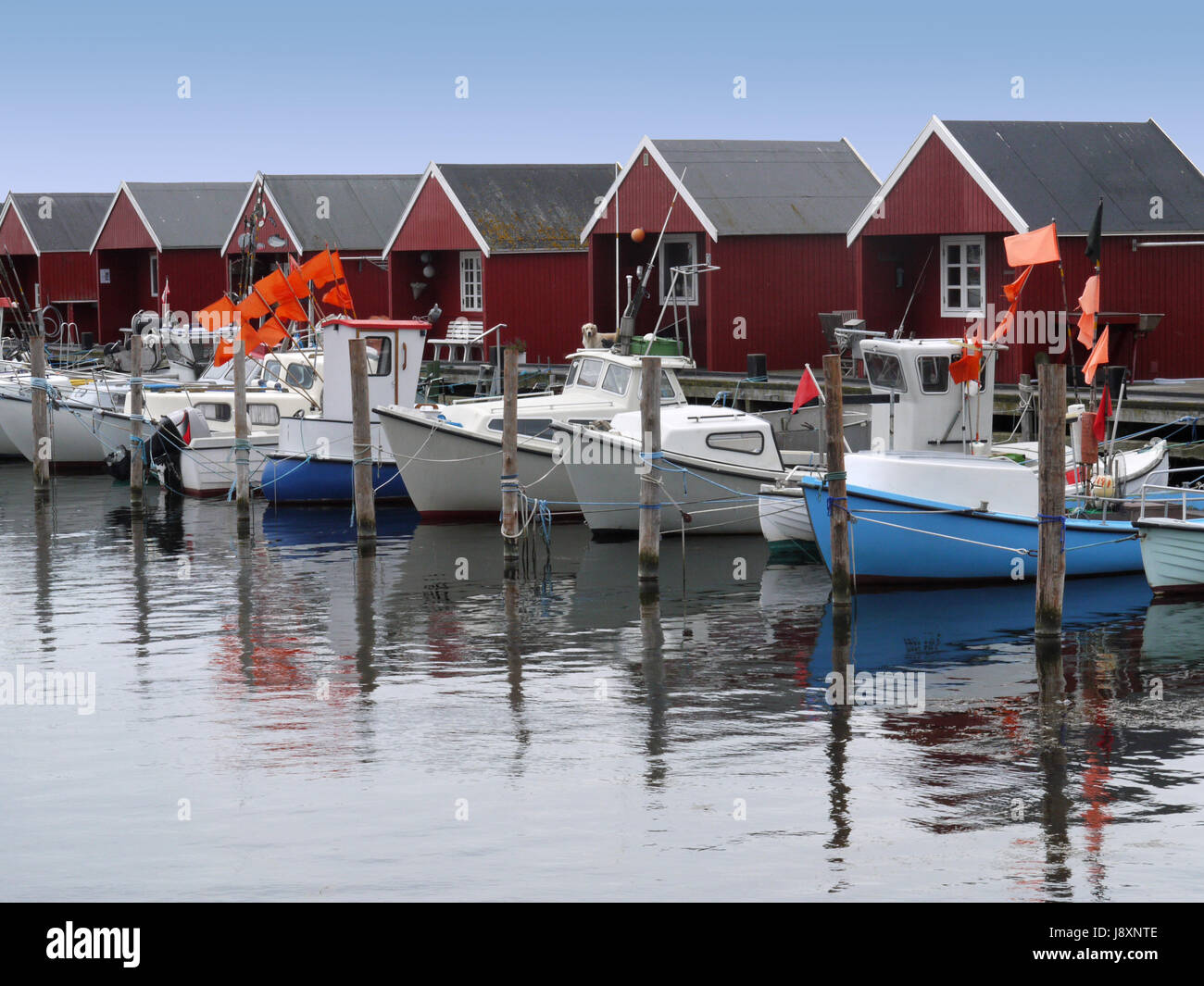 fishing port rdvig on zealand Stock Photo