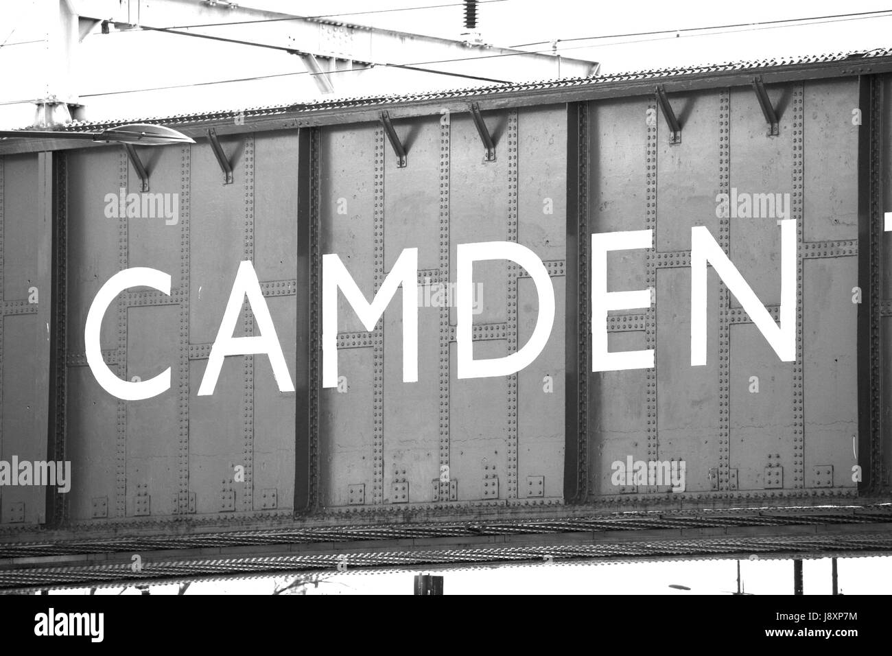 London Street Sign, Camden Lock, Borough of Camden Stock Photo