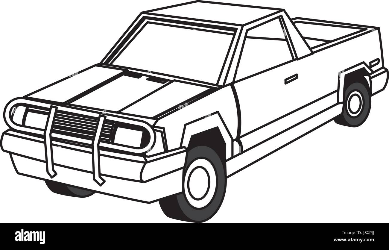 pickup truck vehicle transport 4x4 design Stock Vector Image & Art - Alamy