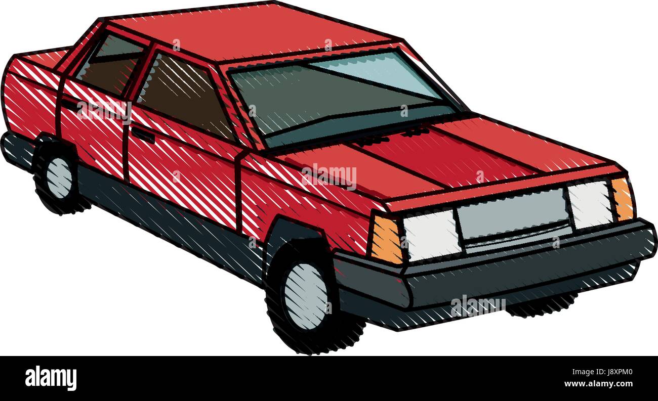 red car sedan wheel auto vehicle image Stock Vector Image & Art - Alamy