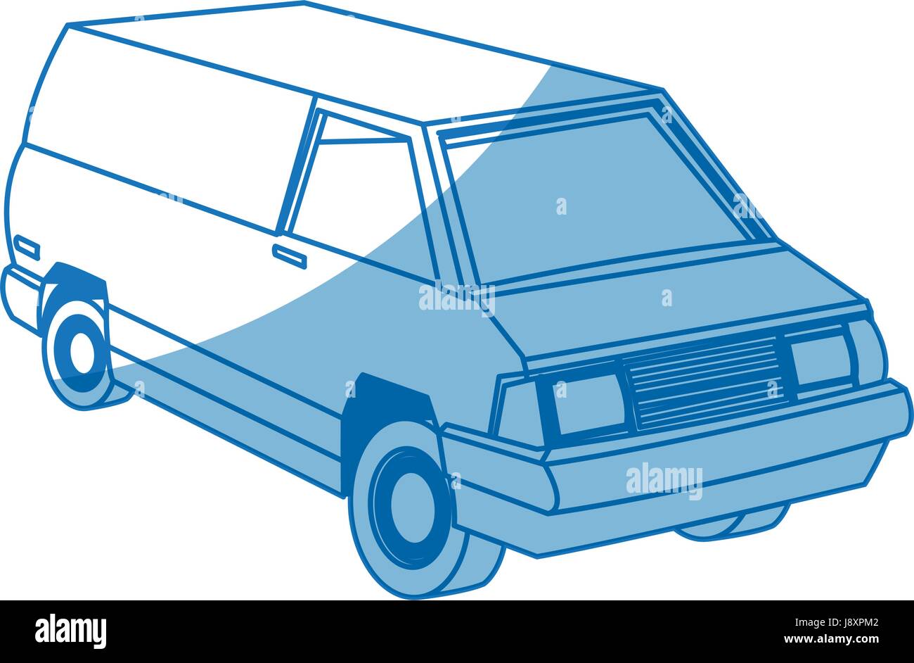 commercial vehicle - delivery van cargo transport Stock Vector Image ...