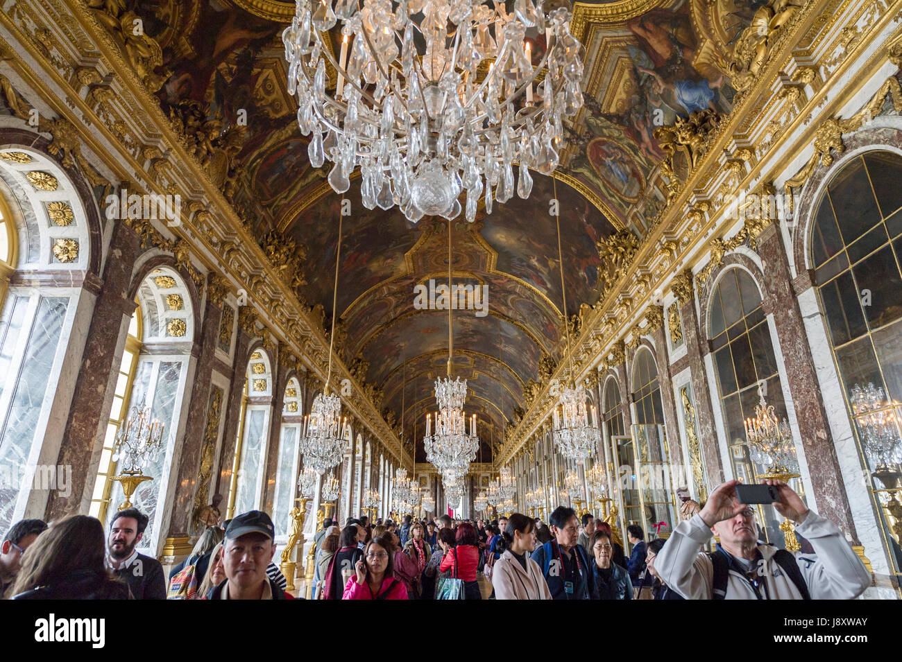 Versailles Hall Of Mirrors Ceiling Stock Photos Versailles Hall