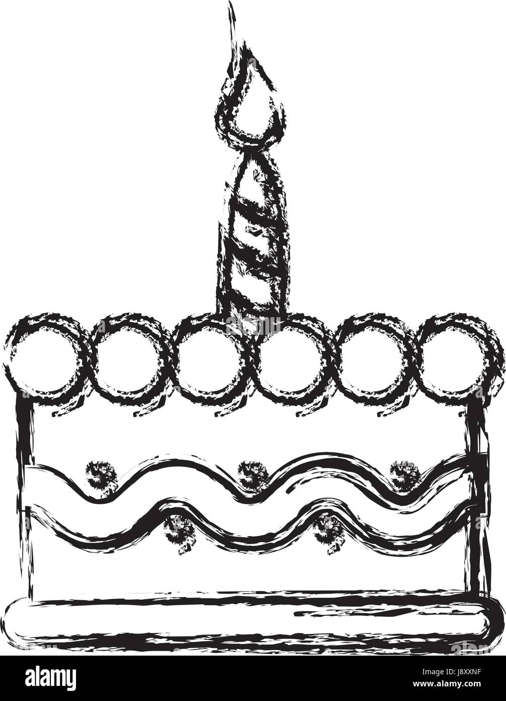 birthday cake icon Stock Vector Image & Art - Alamy