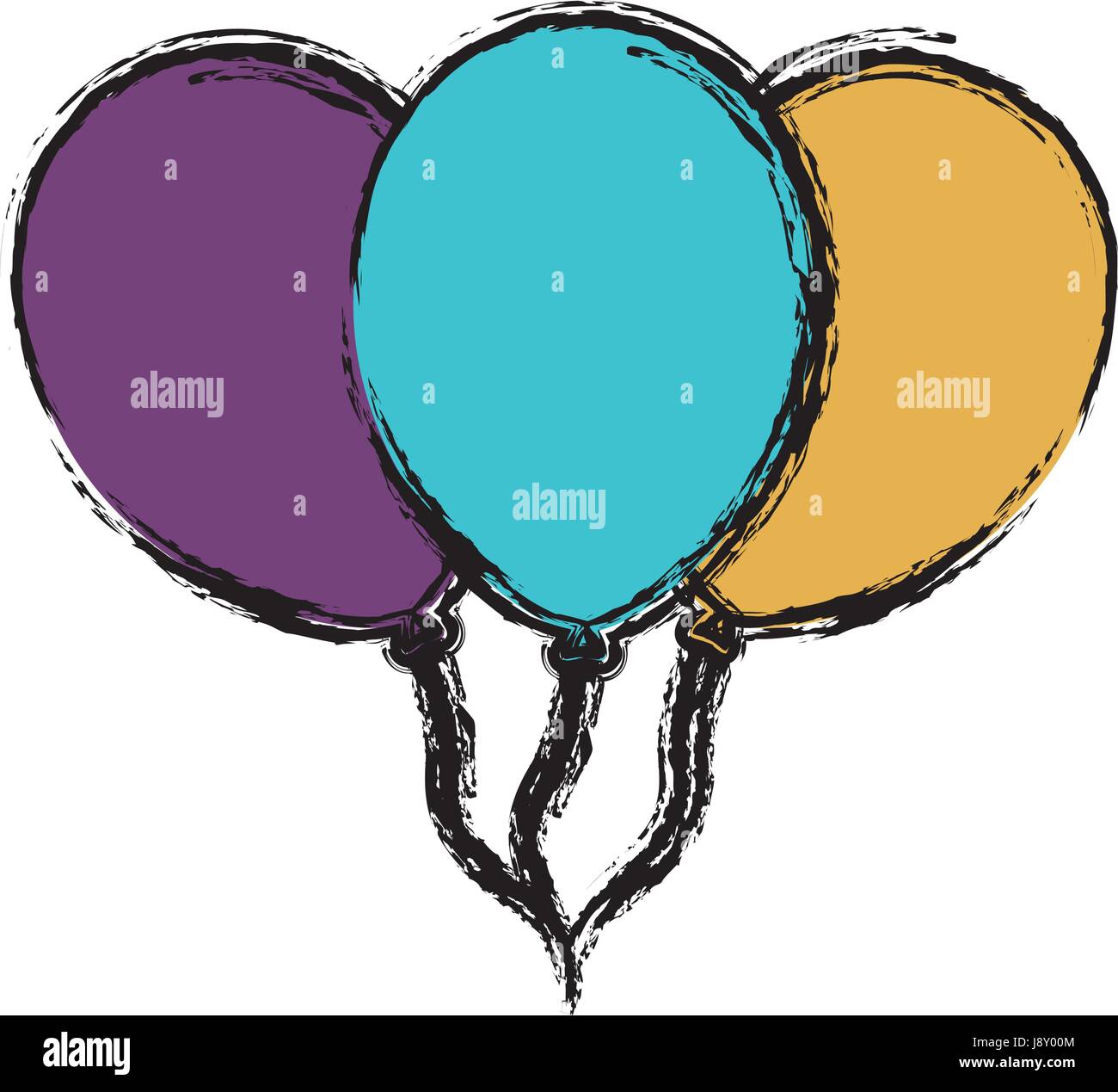 colorful balloons icon Stock Vector Image & Art - Alamy