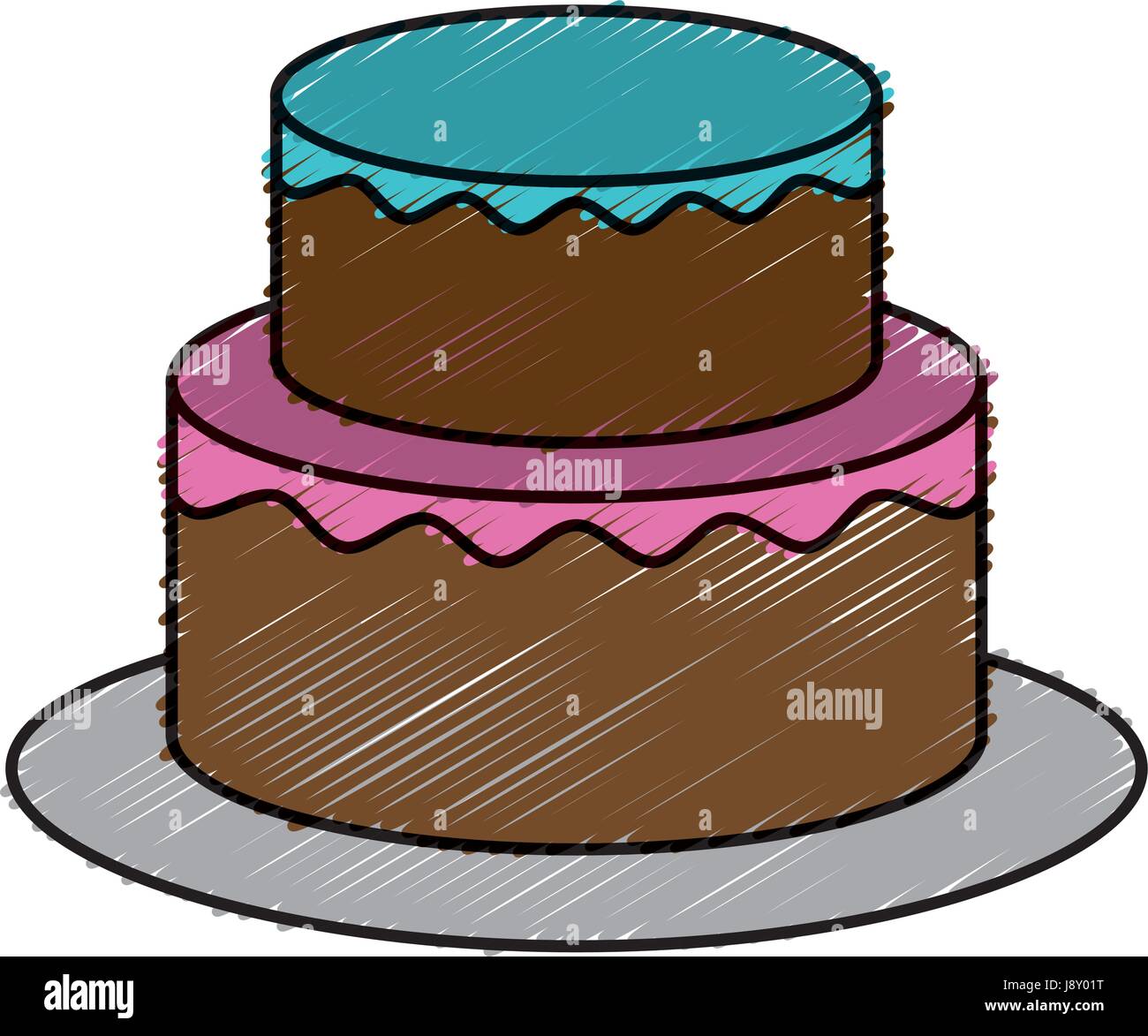 birthday cake icon Stock Vector Image & Art - Alamy