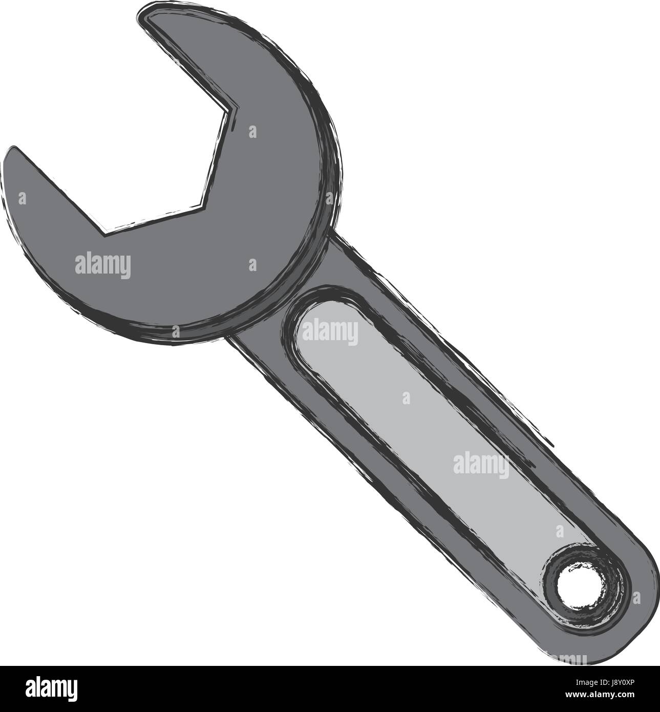 Wrench tool isolated Stock Vector Image & Art - Alamy