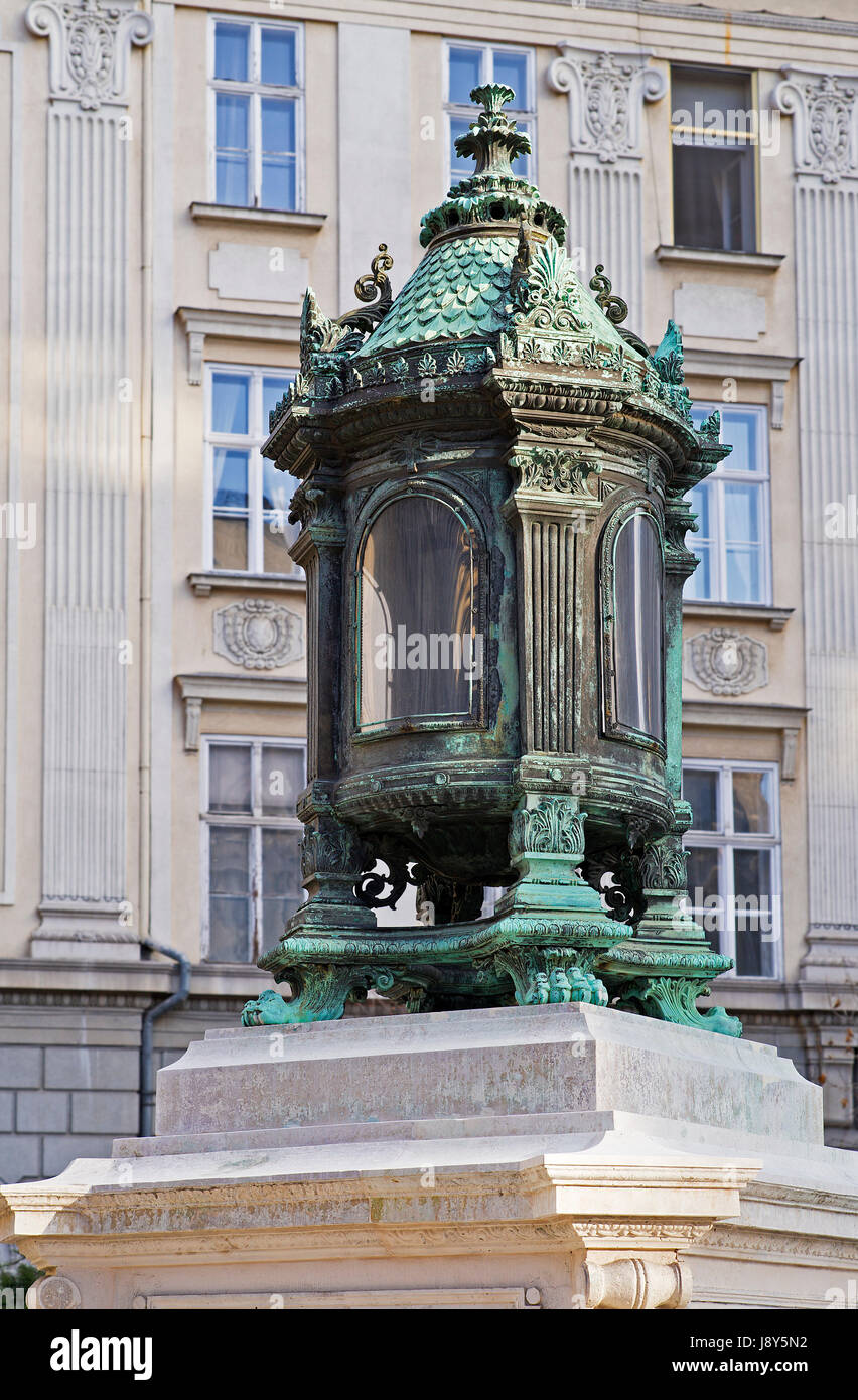 typical historical lantern in budapest in hungary Stock Photo