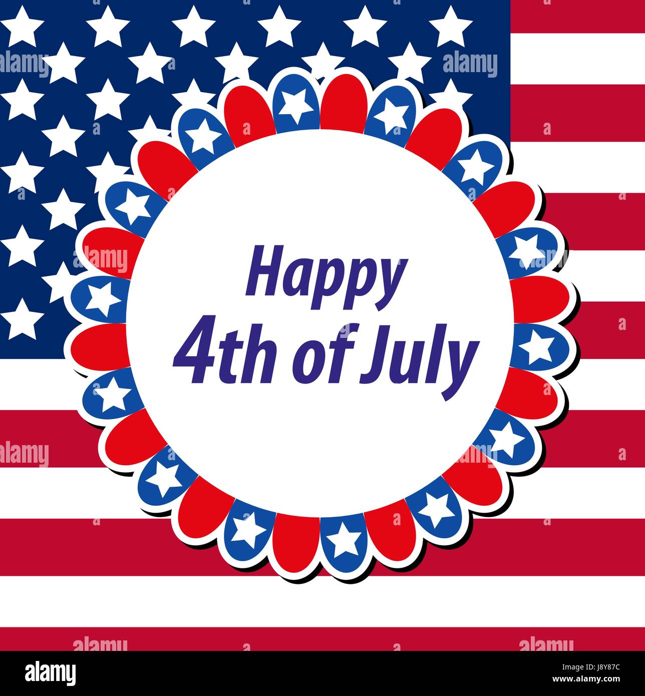 Closed 4Th Of July Template from c8.alamy.com